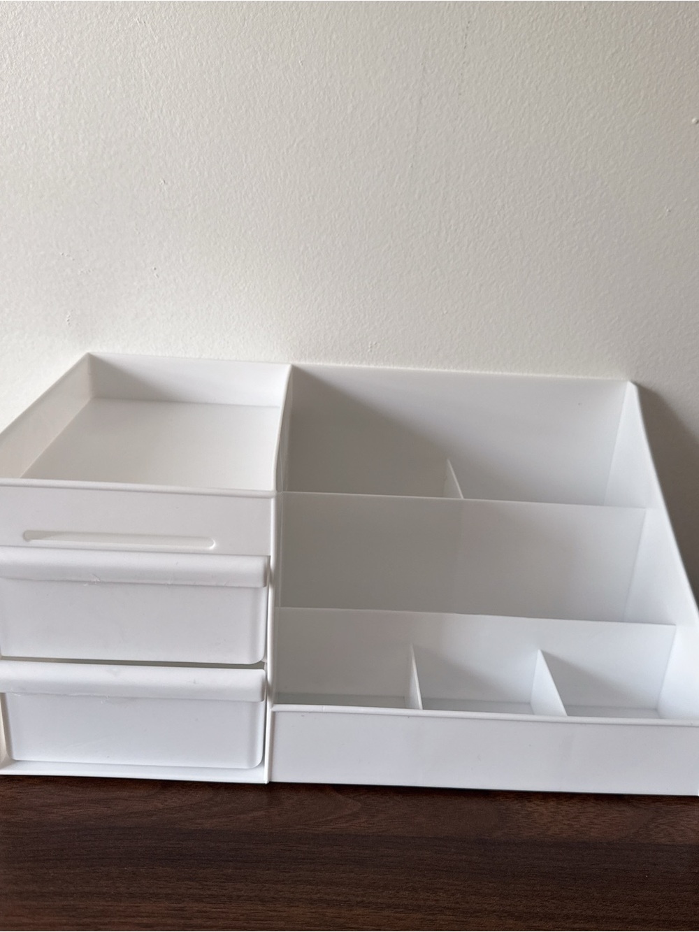 White make up Organizer with Drawers - Multi-Compartment Storage